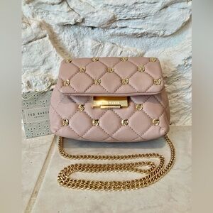 Ted Baker Ginn Blush Quilted Crossbody Bag also known as Poppy Rose/Petal Pink